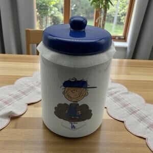 LA Dodgers‎ 2025 Peanuts Cookie Jar Size 7" Tall The Memory Company Brand NEW